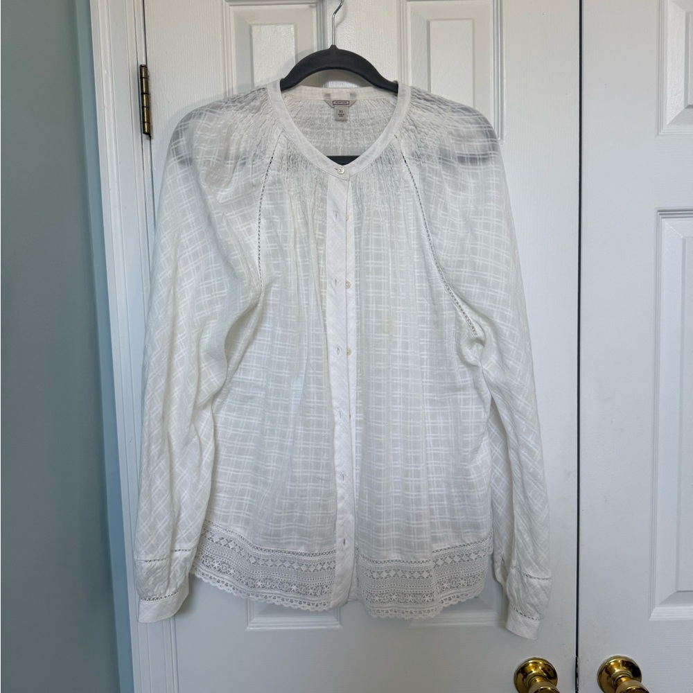 J. Crew White Blouse